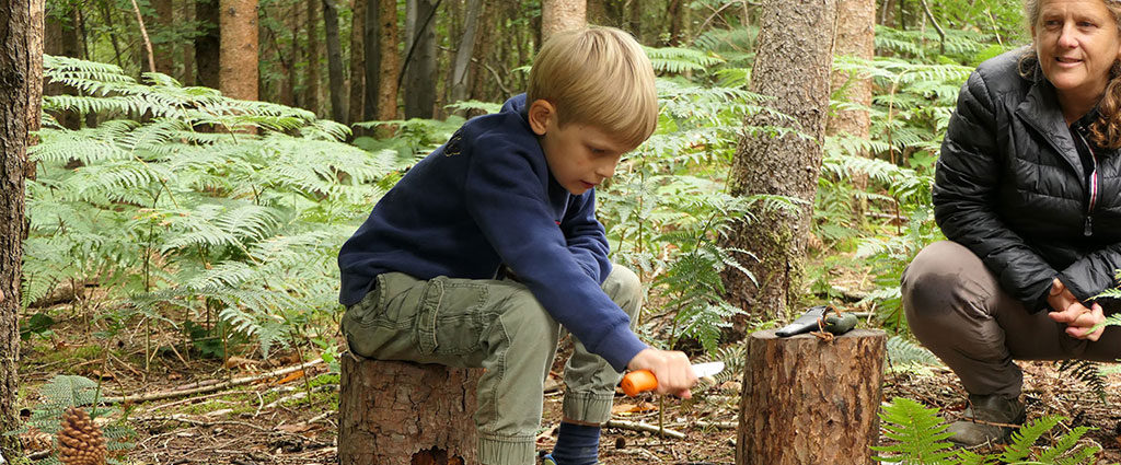 boy whittling