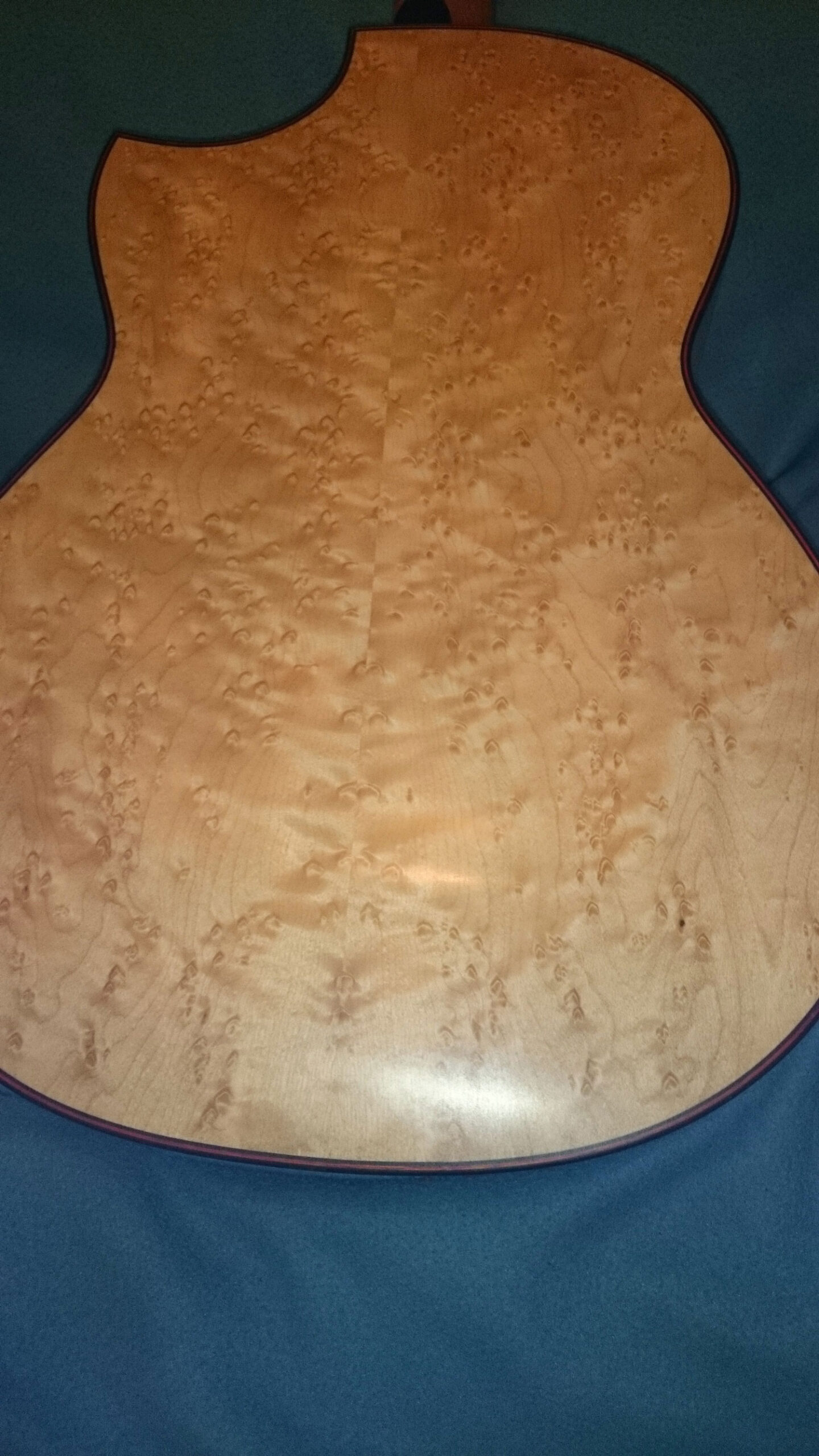 back of maple guitar